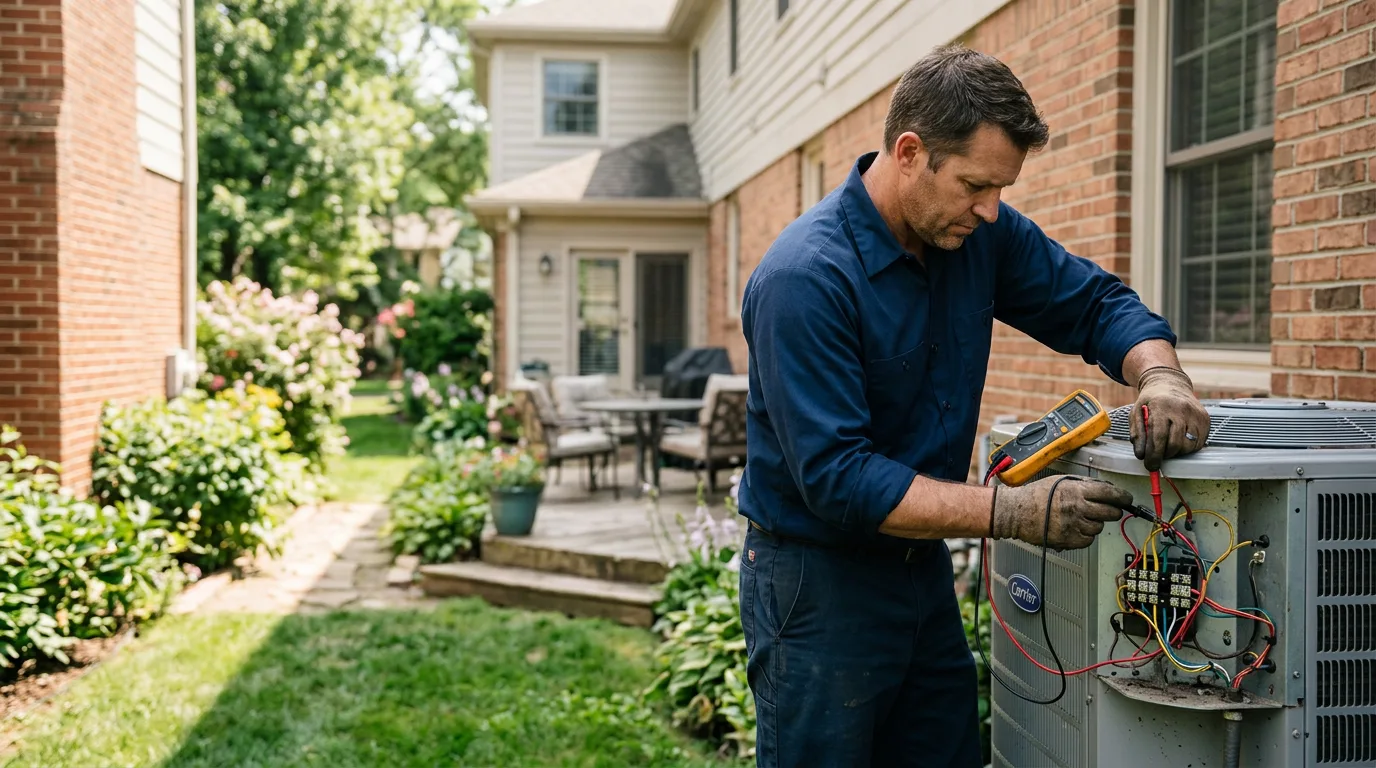HVAC technician working near Montrose, AR